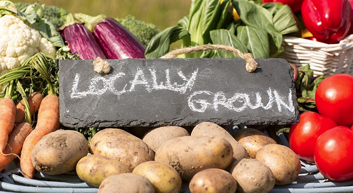 locally grown vegetables