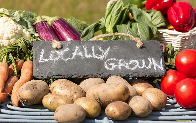 locally grown vegetables