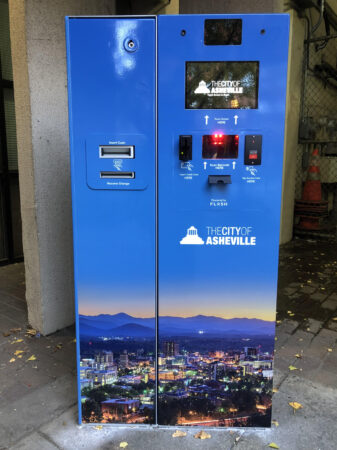 Asheville Parking pay kiosk