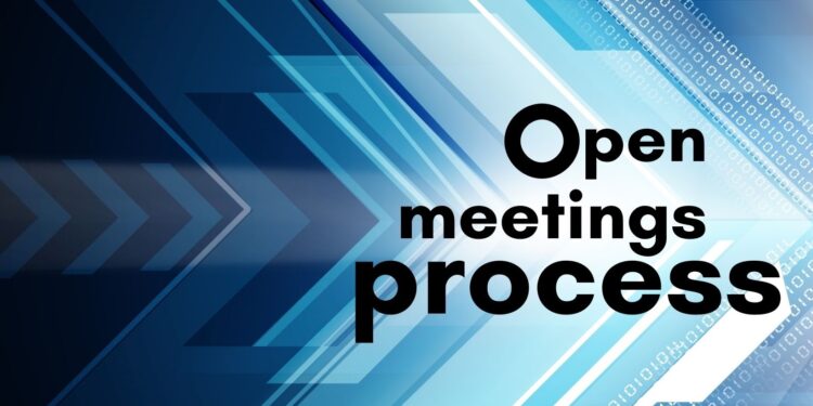 Open meetings graphic
