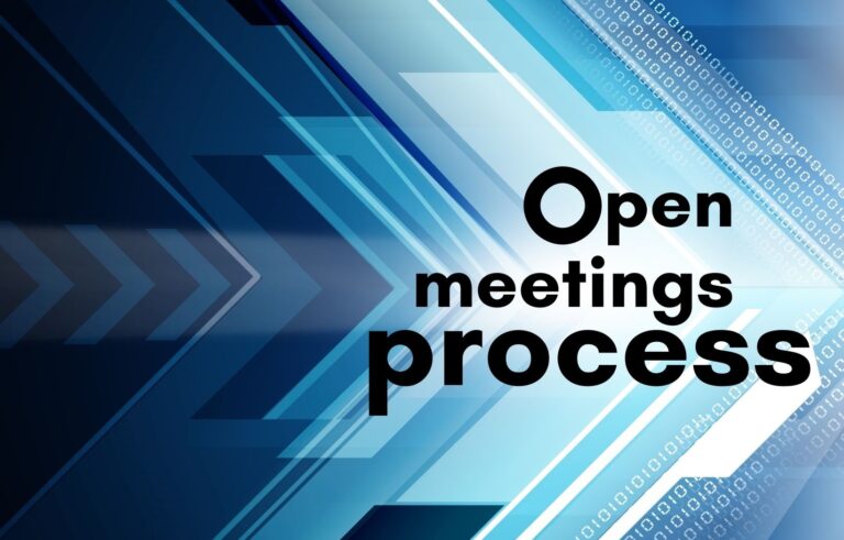 Open meetings graphic