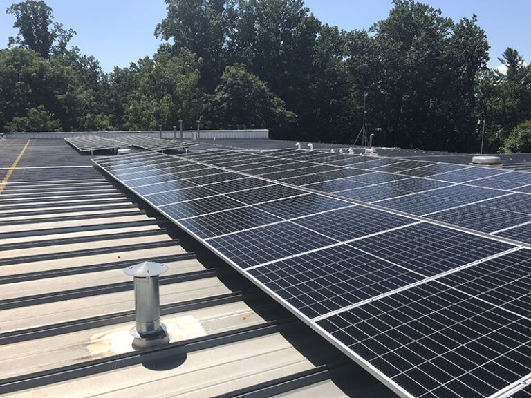 solar panels at Fire Station 10
