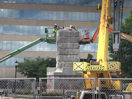 Vance Monument removal 2021