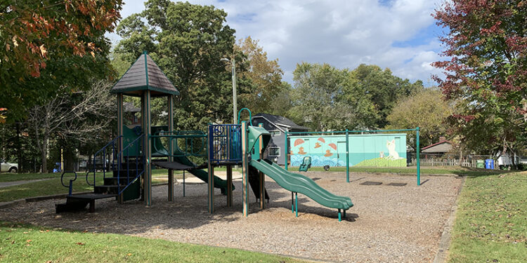 Magnolia Park playground in Asheville, North Carolina