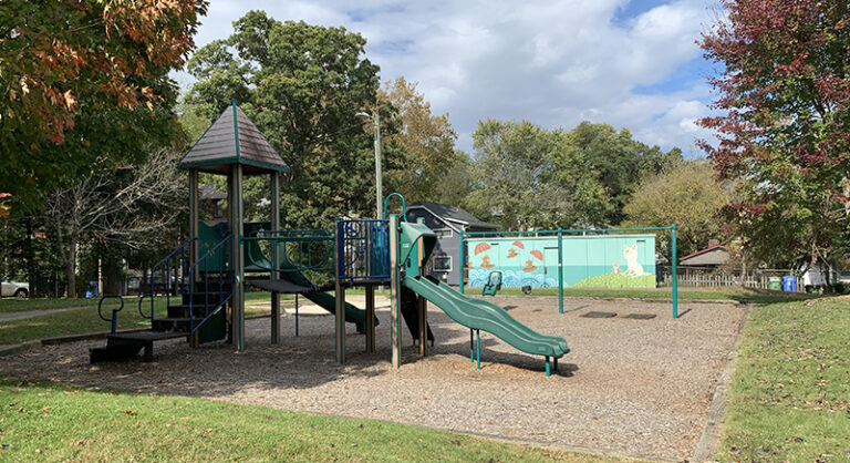 Magnolia Park playground in Asheville, North Carolina