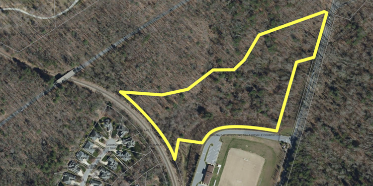 property boundary of sweeten creek road park