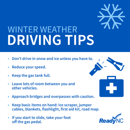 Winter weather driving tips