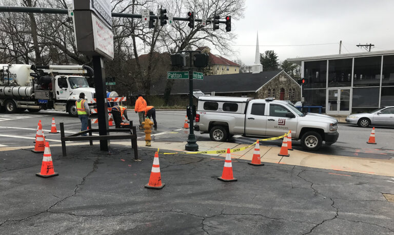 Preliminary utility location for Carter Ann Patton Stormwater improvement project