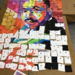 mlk mural in pieces