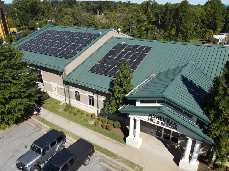 solar panels on Fire Station 11