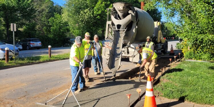 Streets Div team at work