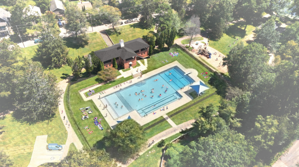 Malvern Hills Pool Rendering
