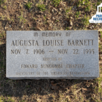 historic marker at augusta barnett park