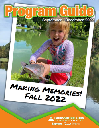 cover of guide shows young girl holding fish