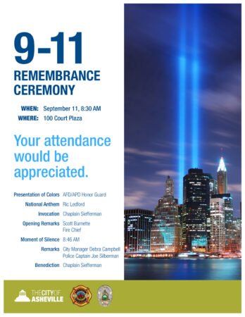 9-11 ceremony flier listing information
