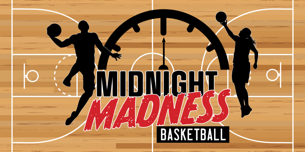 midnight madness basketball tournament logo