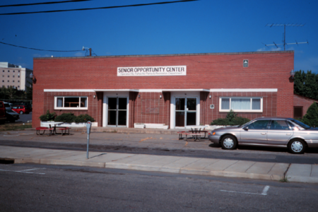 front of senior opportunity center from 1970s