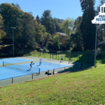 people playing pickleball
