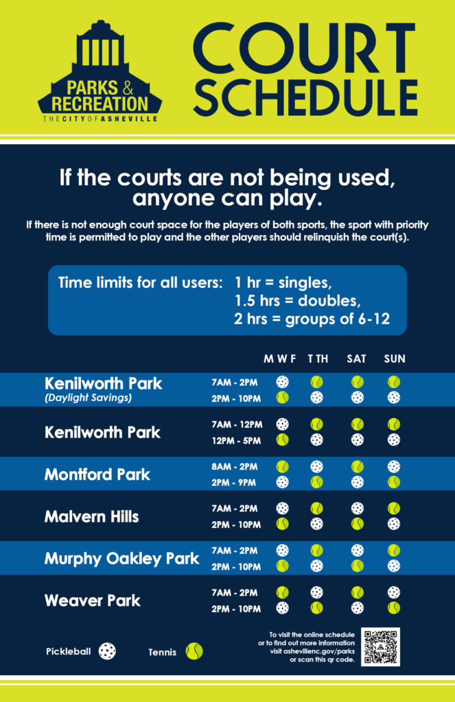 Shared Courts for Pickleball and Tennis The City of Asheville