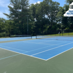 courts lined for tennis and pickleball
