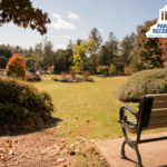 bench and lawn at EW Grove Park