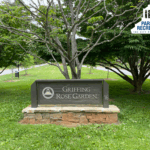 monument sign at entrance to Griffing Blvd Rose Garden