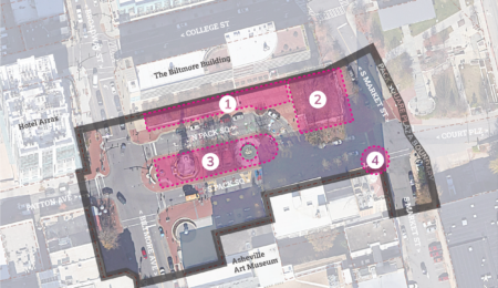 Pack Square Plaza Map