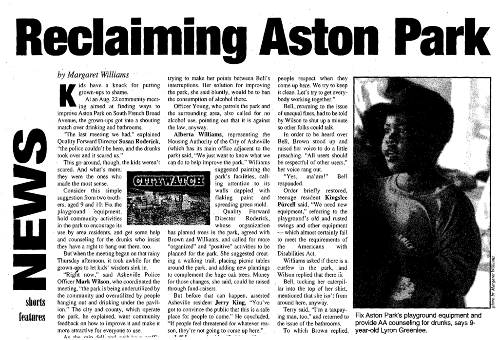 Park Views Aston Park The City of Asheville