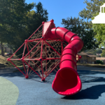 slide and climbing structure