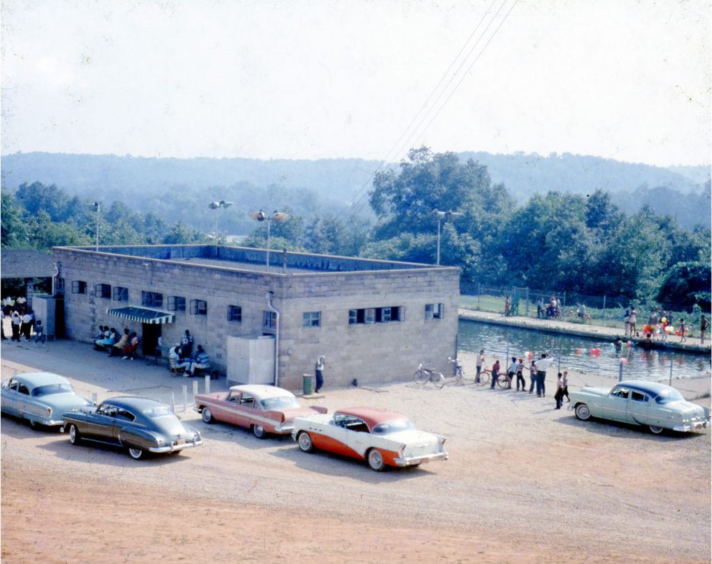 historic 1950s image of walton street pool