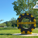 River Arts District sign at Jean Webb Park