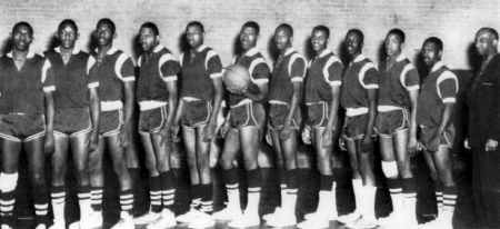 african american young men's basketball team