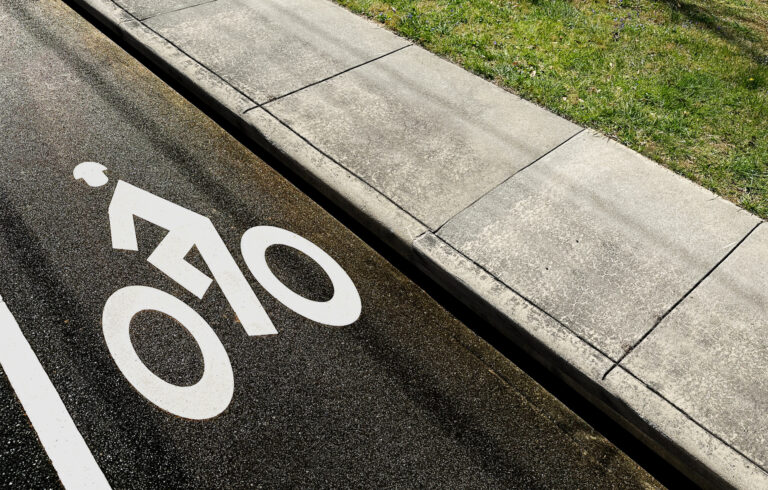 bike path along Charlotte street