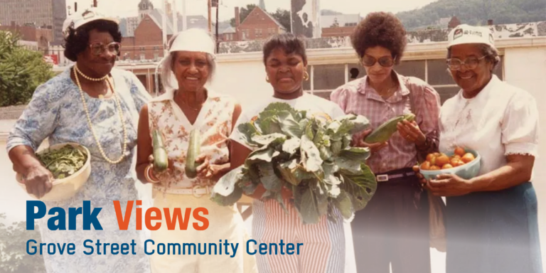 african american ladies holding flowers