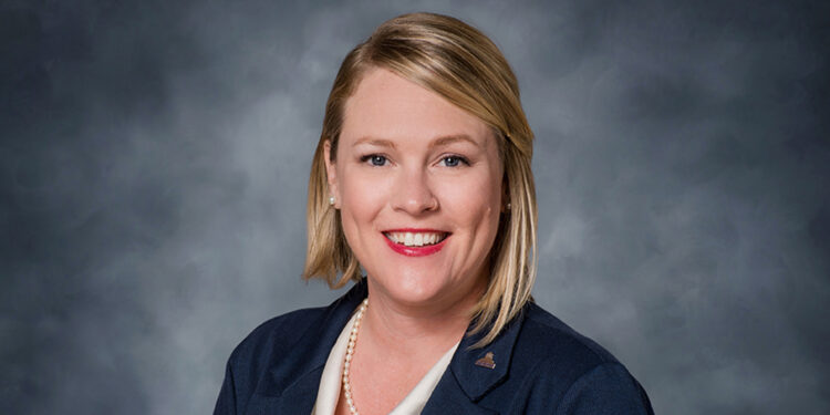 Maggie Ullman in council chambers