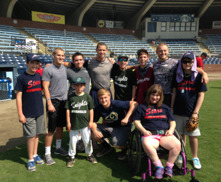 therapeutic recreation baseball team group photo