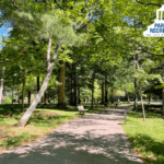 paved trail in Haw Creek Park