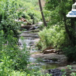 waterfall in reed creek greenway