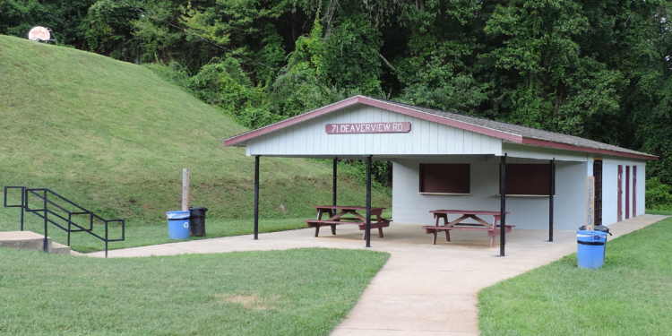 Picnic shelter in Roger Farmer Park in Asheville, North Carolina