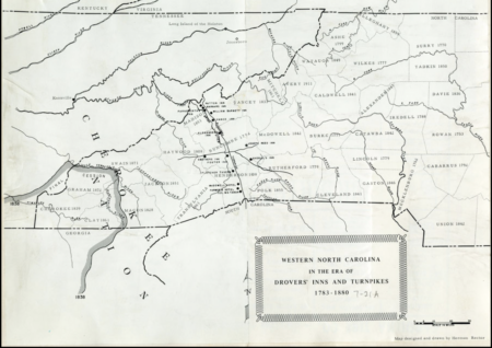 map of Buncombe Turnpike