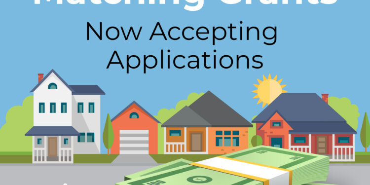 graphic that says Neighborhood Matching Grants Now accepting applications