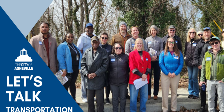 let's talk transportation graphic with transportation staff standing together