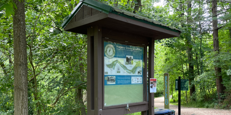 hominy creek trailhead sinage