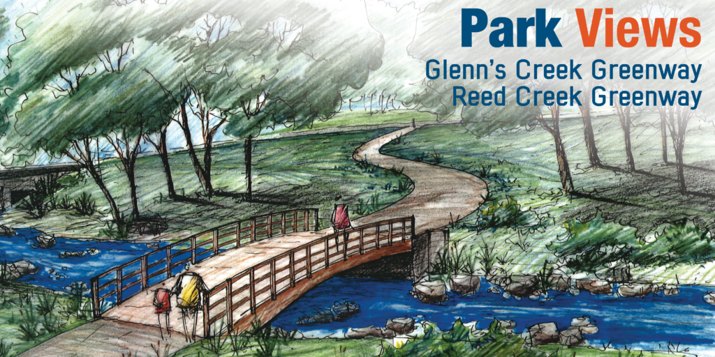artists rendering of reed creek greenway
