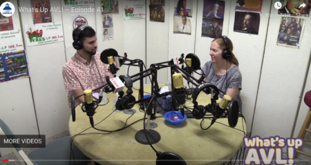 Sam Parada and Debbie Alford in studio for a taping of the episode