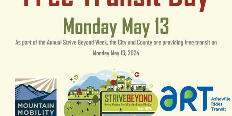 free transit day may 13