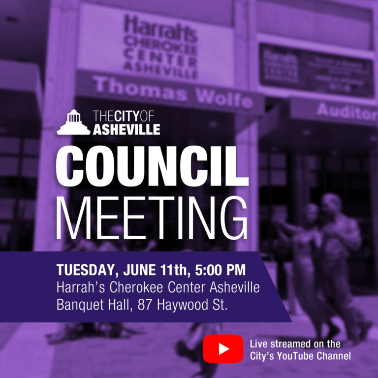 text announcing council meeting at Harrah's June 11 5pm