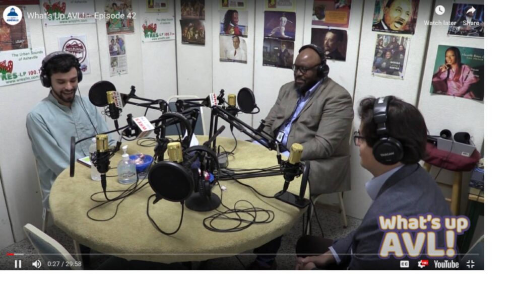 sam parada, marcus kirman and charlie savage in studio