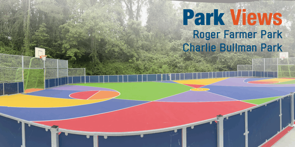 basketball court at roger farmer park in asheville, north carolina