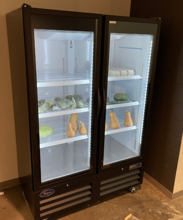 community refrigerator at Grant Center